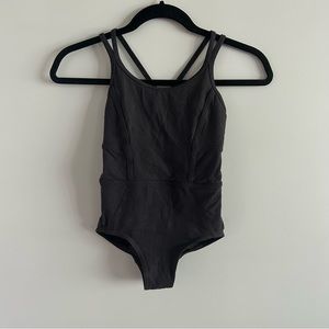 Black ivivva ballet body suite size 8